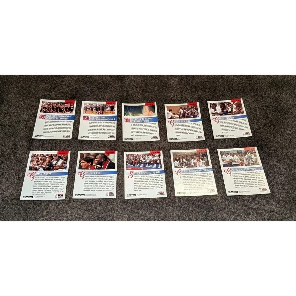 1992-93 SKYBOX MICHAEL JORDAN BIRD MAGIC OLYMPICS DREAM‎ TEAM USA 10 Of 12 LOT